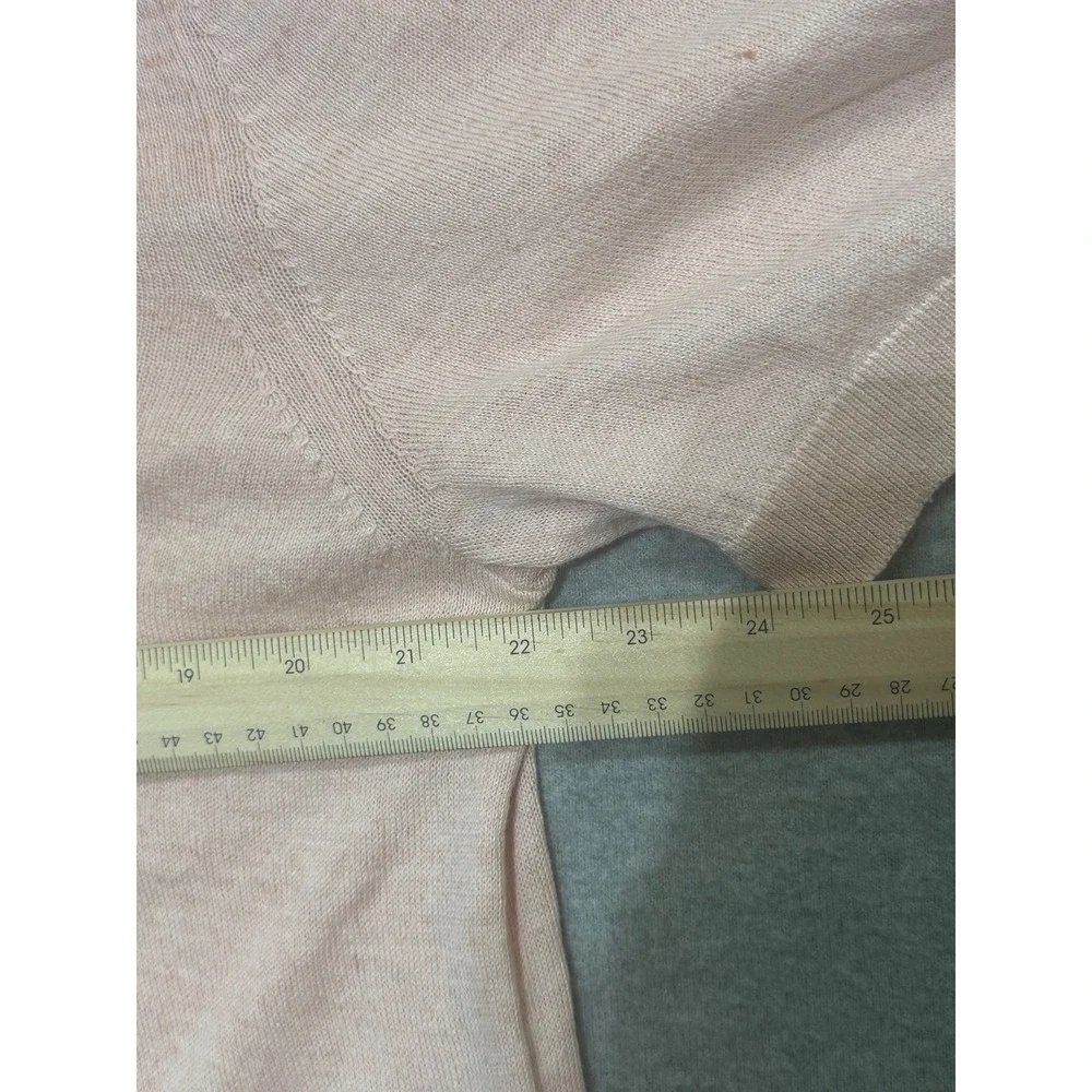 Banana Republic Mens XL Pink Linen Cotton Knit Polo Shirt Pointelle 671611-04
